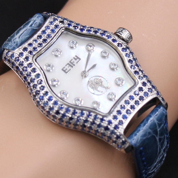 Mini Broadway Sapphire Mother-of-pearl Dial Watch main image 4
